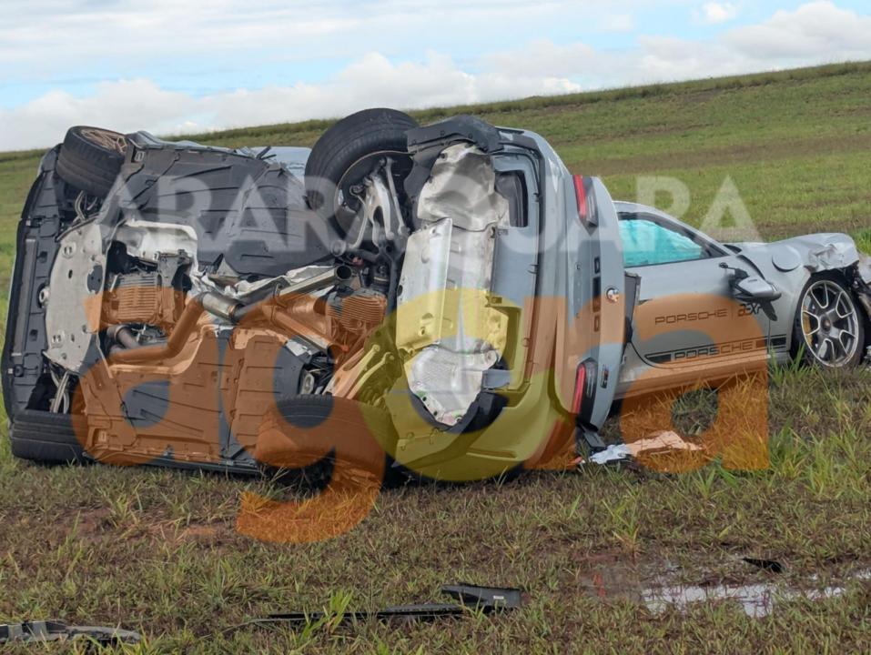 Foto 2 de 4 — Corpo de pecuarista que morreu em grave acidente de carro na pista da Embraer será transladado para Campo Grande (MS)